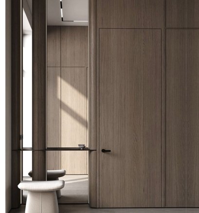 ประตูupvc สีwalnut