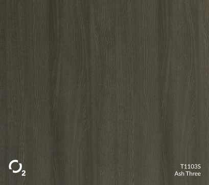 ประตูปิดผิวลามิเนตลายไม้ T1103S Ash Three บานเรียบ 3400฿