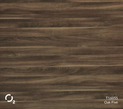 ประตูปิดผิวลามิเนตลายไม้ T1605S Oak Five บานเรียบ 3400฿