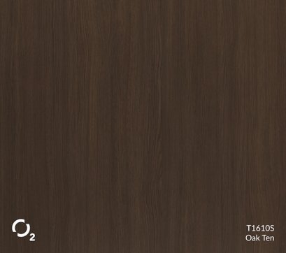 ประตูปิดผิวลามิเนตลายไม้ T1610S Oak Ten บานเรียบ 3400฿