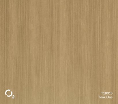ประตูปิดผิวลามิเนตลายไม้ T1801S Teak One บานเรียบ 3400฿