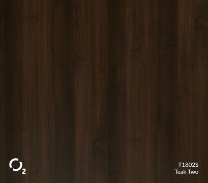 ประตูปิดผิวลามิเนตลายไม้ T1802S Teak Two บานเรียบ 3400฿