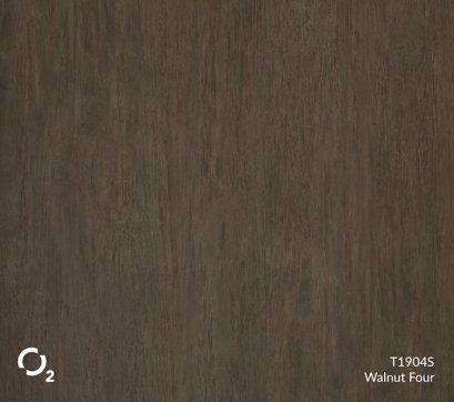 ประตูปิดผิวลามิเนตลายไม้ T1904S Walnut Four บานเรียบ 3400฿
