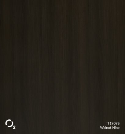 ประตูปิดผิวลามิเนตลายไม้ T1909S Walnut Nine บานเรียบ 3400฿