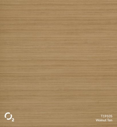 ประตูปิดผิวลามิเนตลายไม้ T1910S Walnut Ten บานเรียบ 3400฿