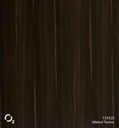 ประตูปิดผิวลามิเนตลายไม้ T1912S Walnut Twelve บานเรียบ 3400฿