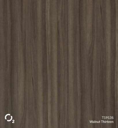 ประตูปิดผิวลามิเนตลายไม้ T1913S WalnutThirteen บานเรียบ3400฿