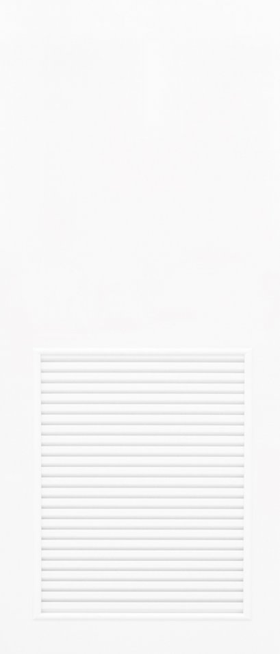 ประตูupvc ภายนอก สีขาว-บานเรียบ เจาะเกล็ดครึ่งบาน 2750฿