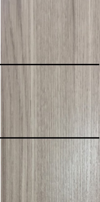 ประตูupvc ภายใน ผิวลายไม้ สีSilverGray 2เส้นนอน 2550฿