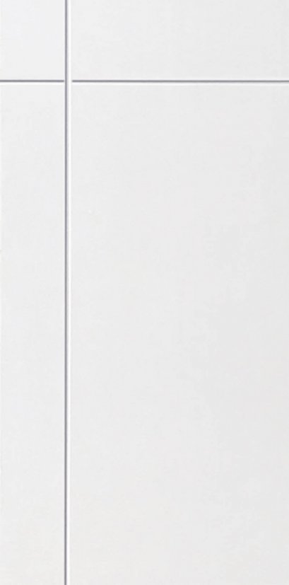 ประตูไฟเบอร์กลาส 1เส้นตรง+1เส้นนอน 3950฿(สีขาว-ยังไม่ทำสี)