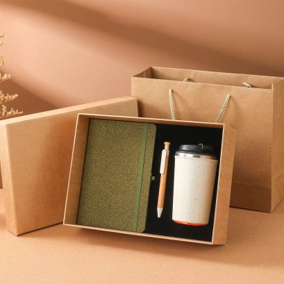 Giftset premium Giftset Eco แก้วน้ำเก็บอุณหภูมิ สมุดโน้ต ปากกา กล่องจั่วปังคุณภาพดี พร้อมถุงกระดาษหูหิ้ว