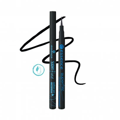 essence superfine eyeliner pen waterproof - เอสเซนส์ซูเปอร์ไฟน์อายไลเนอร์เพ็นวอเตอร์พรูฟ