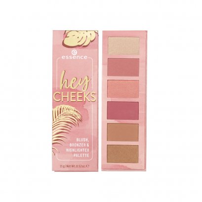 essence hey cheeks blush, bronzer & highlighter palette - เอสเซนส์เฮย์ชีคส์บลัชบรอนเซอร์แอนด์ไฮไลเตอร์พาเลตต์