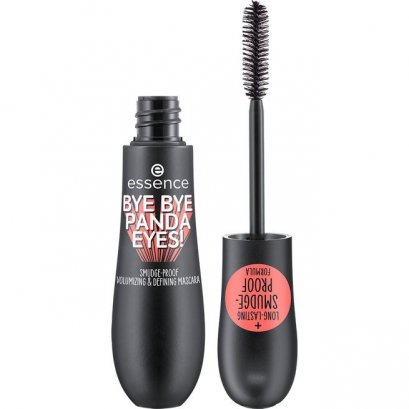 essence bye bye panda eyes! smudge-proof volumizing and defining mascara 01 - เอสเซนส์บายบายแพนด้าอายส์สมัดจ์-พรูฟวอลุ่มไมซิ่งแอนด์ดีฟินนิ่งมาสคาร่า01