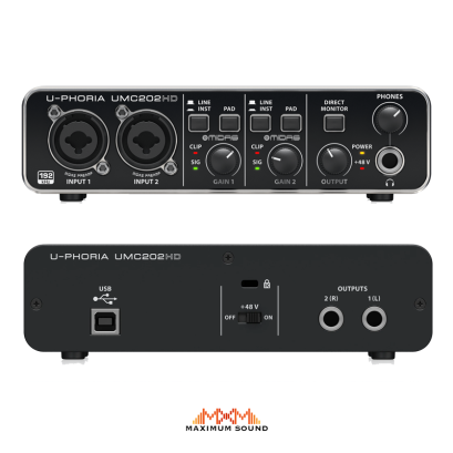 Behringer U-Phoria UMC202HD - ออดิโอ อินเตอร์เฟส (Audio Interface)