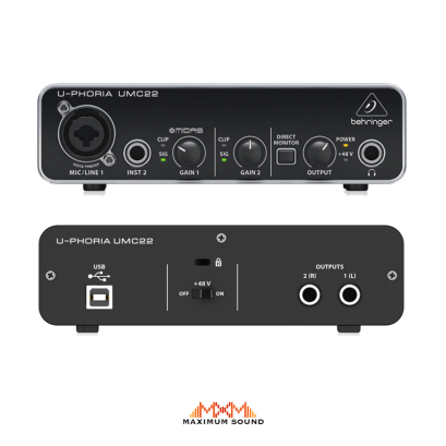 Behringer UMC22 - ออดิโอ อินเตอร์เฟส (Audio Interface)