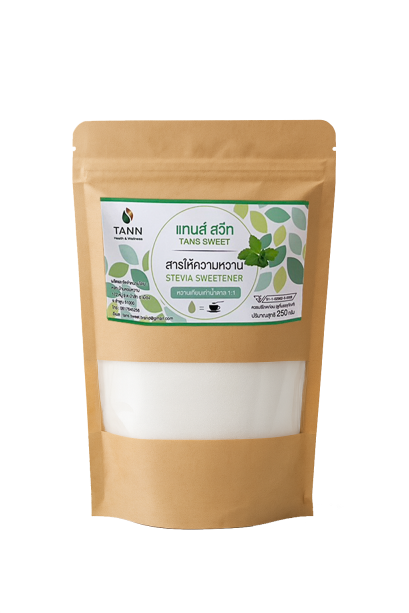[TANN SWEET] น้ำตาลหญ้าหวาน หวานเท่าน้ำตาลทราย 1:1 250 กรัม