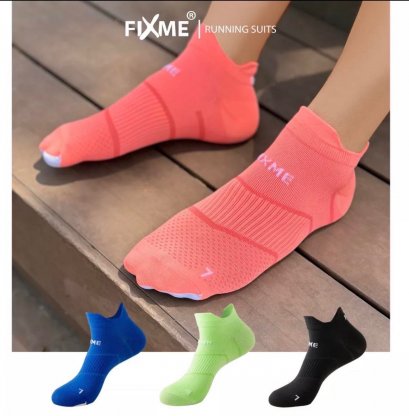 ถุงเท้าวิ่ง FIXME สีใหม่ปี2023 หนากลางๆใส่วิ่งและเล่นกีฬา