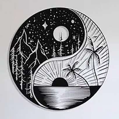 ภาพหยินหยาง แบบที่ 5 I Yin Yang I หยินหยาง I ภาพหยินหยาง ภาพติดผนังหยินหยาง ภาพมงคล รูปมงคล อะคริลิค หยินหยาง ภาพของขวัญ