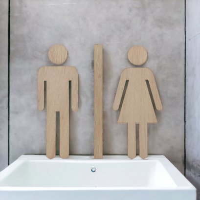 ป้ายห้องน้ำ แบบที่ 4