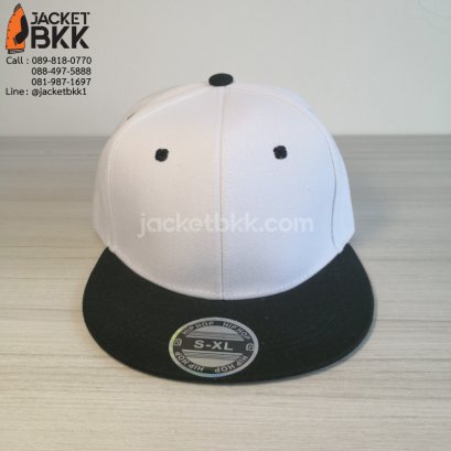 หมวกฮิปฮอป สีขาวดำ