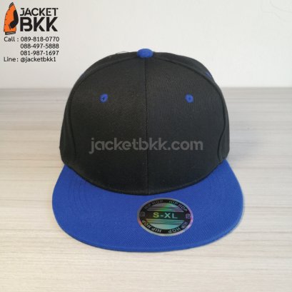 หมวกฮิปฮอป สีดำน้ำเงิน