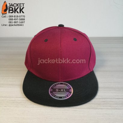 หมวกฮิปฮอป สีเลือดหมูดำ