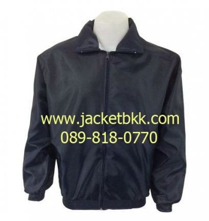 เสื้อแจ็คเก็ตผ้าร่ม สีกรมท่า