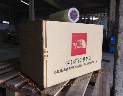กล่องกระดาษลูกฟูกมือสอง north face ขนาดใหญ่