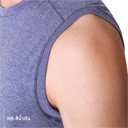 เสื้อคอกลมแขนกุด รุ่น Extra Dry รหัส SRCP02 สีน้ำเงิน