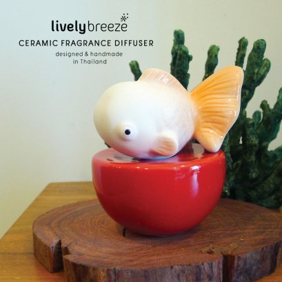 Lucky Goldfish - Ceramic Aroma Diffuser ปลาทองลัคกี้ เซรามิกกระจายกลิ่นหอม