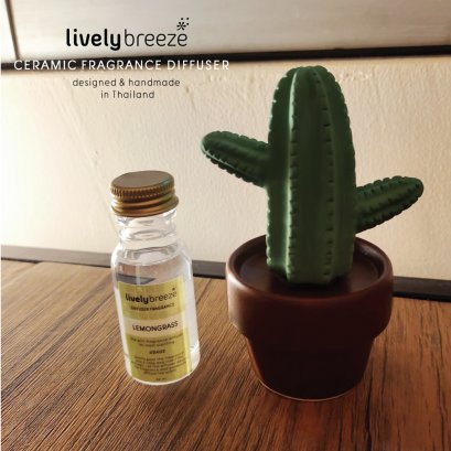 Mini Mexi Cactus ceramic diffuser กระบองเพชรมินิ เม็กซี่