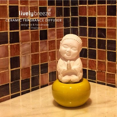 Mini Little Monk Ceramic Diffuser เณรน้อยเซรามิกกระจายกลิ่นหอม