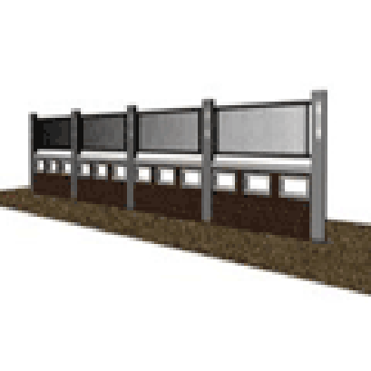 กำแพงรั้วทรุด