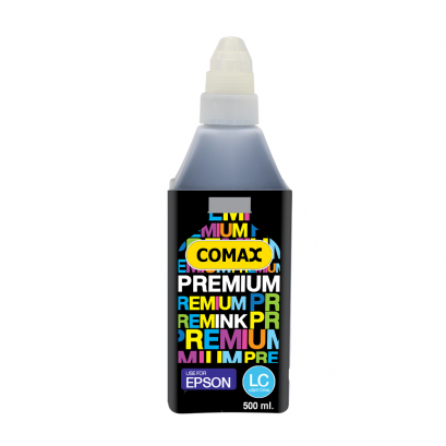 หมึกเติมสำหรับ EPSON สีฟ้าอ่อน 500 ml. โคแมกซ์