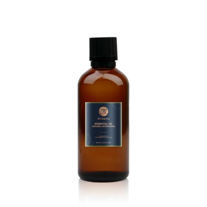 Essential Oil, Organic Lemongrass, 100ml.