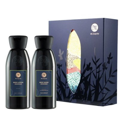 Paper Box with 2x65ml Body Wash and Body Lotion (Lemongrass)