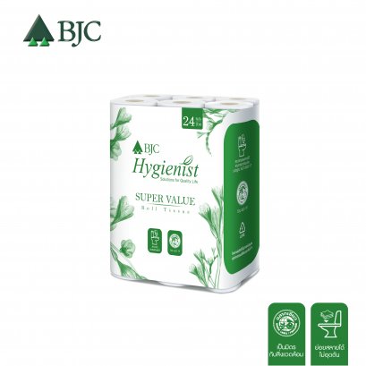 กระดาษชำระม้วนเล็ก บีเจซีฯ ซูเปอร์แวลู 24 ม้วน