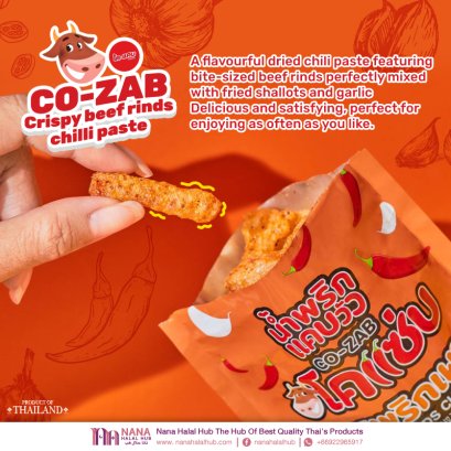 CoZab : Crispy beef rinds chilli paste