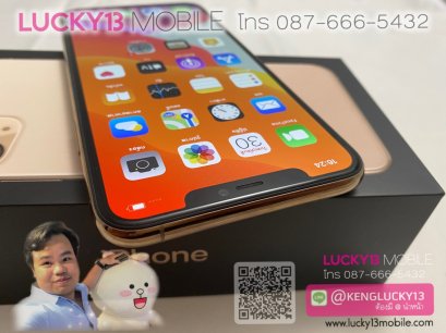 iPHONE11PRO MAX 256GB GOLD เครื่องศูนย์ไทย TH อปก แท้ครบยกกล่องขาดหูฟัง