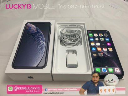 iPhone XR 64GB BLACK ศูนย์ไทย TH อปก แท้ครบยกกล่องพร้อมใบเสร็จ กริ๊บมาก เพียง 15,900฿ เท่านั้น !!