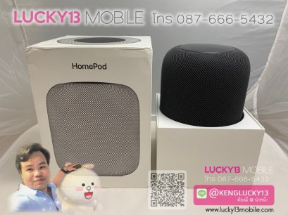 APPLE HOMEPOD SPACEGRAY สภาพมือ 1 ใหม่กริ๊บ 99.99% ครบยกกล่อง แทบไม่ได้ใช้ครับ