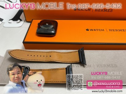 APPLEWATCH HERMES SERIES 5 44MM SPACE BLACK STAINLESS STEEL สีหายาก เครื่องศูนย์ไทย