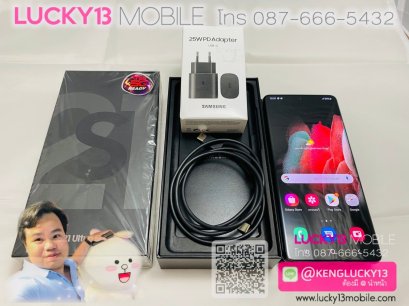 S21 ULTRA 5G 128GB BLACK มือสอง ใหม่ FAST CHARGE แท้ เคส