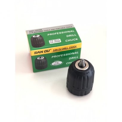 หัวจับดอกสว่าน แบบมือหมุน Quick Chuck  3/8” (3 หุน) ยี่ห้อ SAN OU คุณภาพสูง