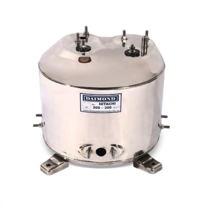 DAIMOND ถังปั๊มน้ำสแตนเลส 12 นิ้ว รุ่น 200-300 ใช้กับปั๊มน้ำอัตโนมัติ HITACHI รุ่น WT-P 200-300 H, HS, EX, G, H, SS, V (ไดมอนด์)