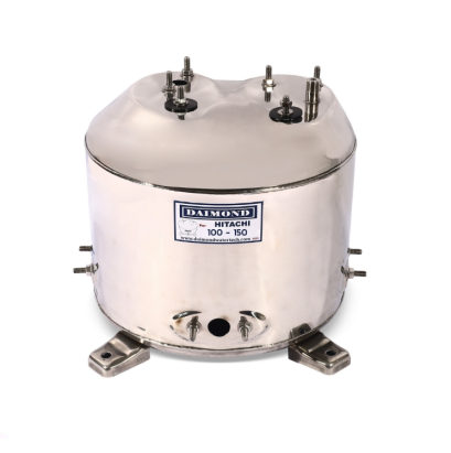 DAIMOND ถังปั๊มน้ำสแตนเลส 12 นิ้ว รุ่น 100-150 ใช้กับปั๊มน้ำอัตโนมัติ HITACHI รุ่น WT-P100-150 H, HS, EX, G, H, SS, V (ไดมอนด์)