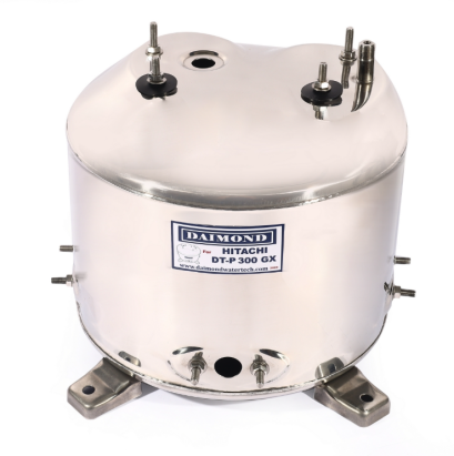 DAIMOND ถังปั๊มน้ำสแตนเลส 12 นิ้ว รุ่น DT-P300GX ใช้กับปั๊มน้ำอัตโนมัติ HITACHI รุ่น DT-P300GX, XS, XX (เจ็ตเดียว-เจ็ตคู่ ดูดลึก) (ไดมอนด์)
