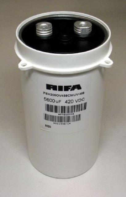 Capacitor 5600 MF 420VDC RIFA