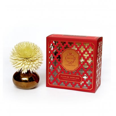 LEMONGRASS SPA FLOWER DIFFUSER CERAMIC 